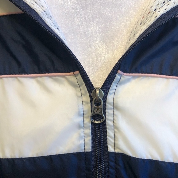 Vintage Hanes Sport Windbreaker Vest Girls Size 10/12 Pink Navy - Picture 3 of 7